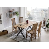 thumbnail of SIT Möbel Casier à vin mural en bois de manguier avec métal recyclé, finition naturelle et 1 étagère | L 65 x P 25 x H 35 cm