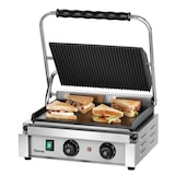 thumbnail of Grill panini inox fonte émaillé lisse, rainurée, avec minuterie, 2200 W, 220 V - MONO