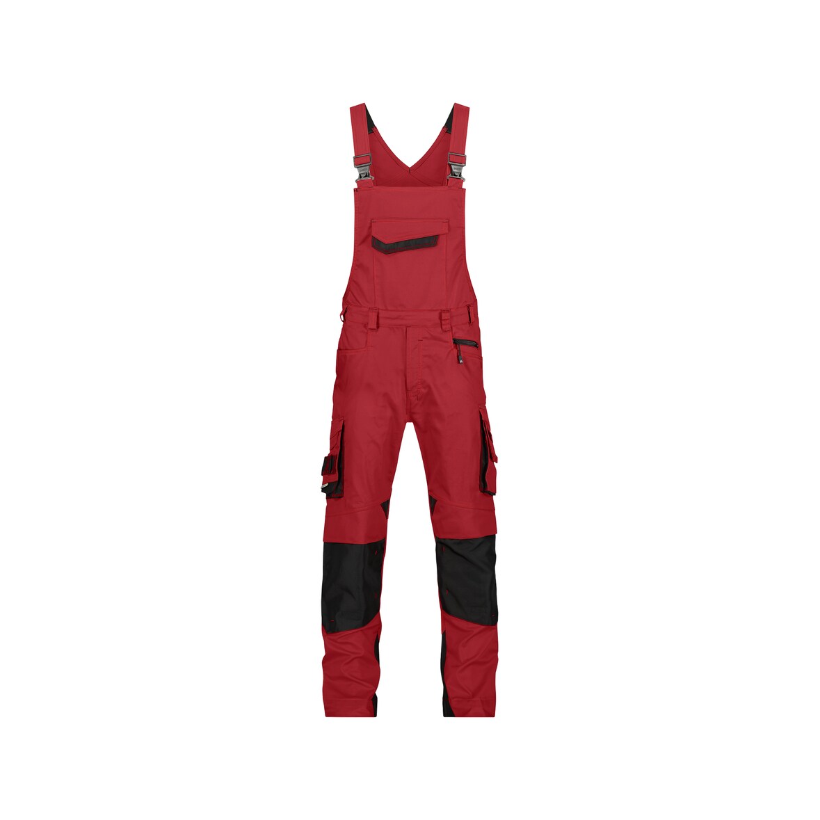 DASSY® Voltic Arbeitslatzhose | D-FX Flex | Mech. Stretch | Elastischer Rücken | EN 14404 CRATOS | Art.-Nr. 400148 rot/schwarz 44 STANDARD