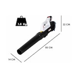 thumbnail of Souffleur de feuilles sans fil 20V 2Ah – Souffleur Jardin 150 km/h + Batterie + Chargeur Terrasse Allée Nettoyage Extérieur IKRA