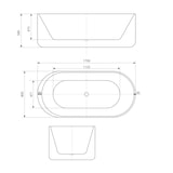 thumbnail of freistehende Badewanne Wanne F26 170x80cm Whirlpool Luft & Wasser