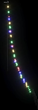 thumbnail of vidaXL LED Weihnachtsbaum mit Erdspießen Mehrfarbig 182 cm Metall