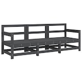 thumbnail of vidaXL 3-delige Loungeset massief grenenhout grijs