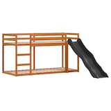 thumbnail of vidaXL Etagenbett mit Rutsche & Leiter Wachsbraun 90x200cm Kiefernholz