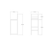 thumbnail of Skye Decor, Tibet- Tibet SSE, Eichenfarbig,,Schwarz, Couchtische, 92x100x45 cm, 100% Melaminbeschichtete Partikelplatte