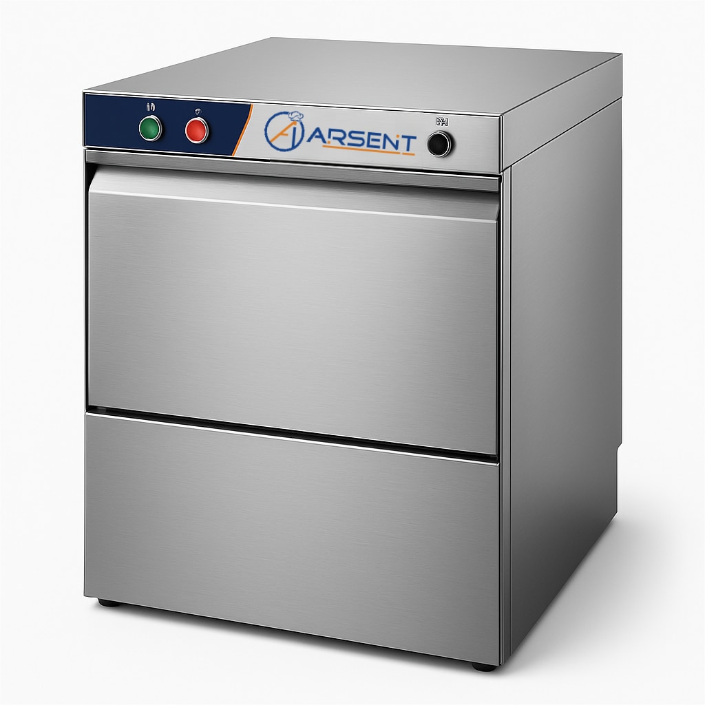 Lavavajillas industrial con bomba de Desagüe, Detergente y Abrillantador 50X50