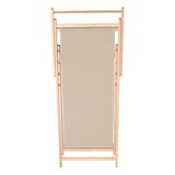 thumbnail of Aranaz- Hamaca madera de haya barnizada sin brazos lona piedra. Dimensiones: 60 x 130 x 107 cm