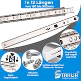 thumbnail of 2 Schubladenschienen EDELSTAHL Teilauszug 150mm Teleskopschiene Kugelführung Schubladenauszug