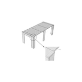 thumbnail of Consola extensible 90x25/211 cm Kiba Blanco Fresno