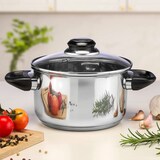 thumbnail of Fleischtopf 1,5 L Kochtopf Bratentopf Induktion Ø 16 cm aus Edelstahl