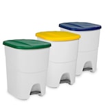 thumbnail of Cubo con pedal Pedalbin Ecológico 40 litros. (Lote de 3 unidades: amarillo, verde y azul)
