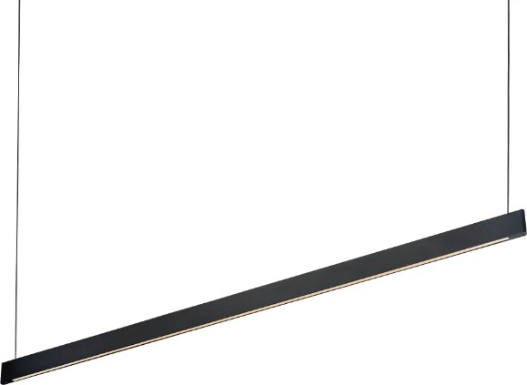 desk wide sp2, schwarze aluminiumaufhängung, ideal lux