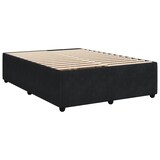 thumbnail of vidaXL Boxspringbett mit Matratze Schwarz 160x200 cm Samt