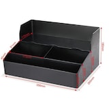 thumbnail of Organiser für Kaffeestation, 3 Fächer, eine Ablage, schwarz, 356x256x180 (BxTxH)