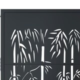 thumbnail of vidaXL Gartentor Anthrazit 105x180 cm Stahl Bambus-Design