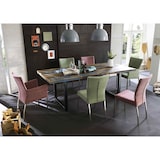 thumbnail of SIT Möbel Esstisch 160 cm | Platte 40 mm Altholz bunt | Kufen-Gestell Stahl antikschwarz | B 160 x T 85 x H 76,5 cm | 15020-11 | Serie TABLES & CO