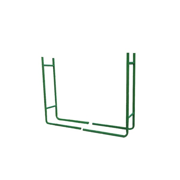Rack de armazenamento de toras de lenha, tamanho fixo, 20 x 90 x 120cm, serviço pesado, verde