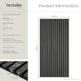 thumbnail of tectake Paneles acústicos SONIC WALL efecto madera - Juego de 4 roble negro