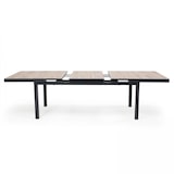 thumbnail of Table extensible en aluminium et céramique marron