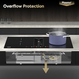 thumbnail of CIARRA Placa de cocción con campana extractora ONE 83 cm Boost Touch Control con 4 placas Flex Zone Función Stop & Go CBBEH834BBF