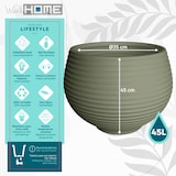 thumbnail of WellHome - Blumentopf "Sapphire Collection", Ø35cm, Farbe grün