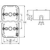 thumbnail of REFLEX SI Gehäuse AP, 2f, Kunststoff, alpinweiß, glänzend, Aufputzgehäuse