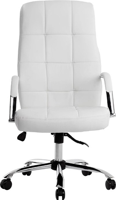 Cadeira De Direcao Q-Connect Piave Imit De Pele Base Metal Alt Max 1250 Mm Larg 610 Mm Prof 700 Mm Rodas Premium Cor Bra