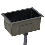 thumbnail of vidaXL Gootsteen handgemaakt roestvrij staal zwart