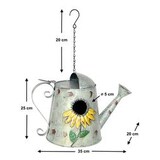 thumbnail of DanDiBo Vogelhaus zum Aufhängen Metall Deko Gießkanne Wetterfest 96255 Nistkasten Futterstation für Vögel Shabby mit Kette Metallkanne Kanne Balkon