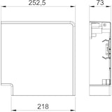 thumbnail of OBO Bettermann Flachwinkel GK-FH70210RW 6273920