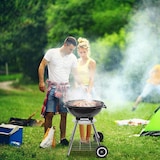 thumbnail of Barbecue a carbone sferico 44 cm con coperchio e ruote El Gaucho Globo