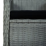 thumbnail of vidaXL 9-tlg. Garten-Essgruppe mit Auflagen Poly Rattan Hellgrau