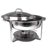 thumbnail of Edelstahl Speisenwärmer Runder Warmhaltebehälter Chafing Dish 3,5 Liter