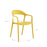 thumbnail of METRO PROFESSIONAL Silla apilable Gastro Laveria, plástico, mostaza