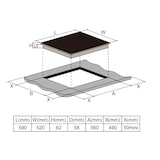 thumbnail of PKM IN4B-3 G Induktions-Glaskeramikkochfeld mit 4-fach Booster, 7200 W