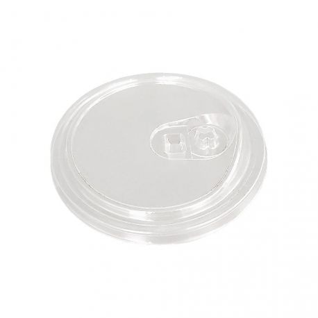 Tapas plana strawless Ø 98mm PET Ultratransparente (1.000 uds)