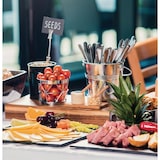 thumbnail of Recipiente de aço galvanizado preto em forma de lata Olympia CP498