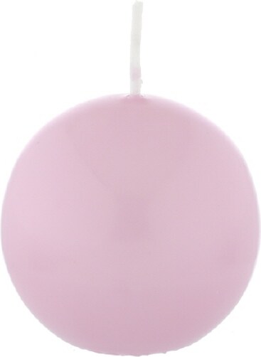 Kugelkerzen Rosa, Ø 70 mm, 12 Stück, dt. Kerzen in RAL Kerzenqualität, Kein rußen und tropfen