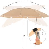 thumbnail of UAC Sonnenschirm,Ø 2, Gartenschirm, UV-Schutz bis UPF 50+, knickbar, tragbar, Schirmrippen aus Glasfaser, mit Transporttasche Taupe