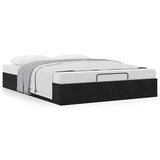 thumbnail of vidaXL Ottoman-Bett ohne Matratze Schwarz 140x190 cm Samt