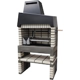 thumbnail of MF - Churrasqueira de Alvenaria Pré-Fabricada para Lenha e Carvão Modelo California Plus XL (Cinza Bege - 110 x 64 x 225 cm) REF: M00061 - Uso Externo