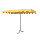 thumbnail of Parasol forain 400x300 avec système télescopique jaune.