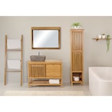 thumbnail of Marmor-Waschbecken HWC-M77, Aufsatzwaschbecken Waschtisch Waschplatz Waschschale Badezimmer, Naturstein 15x51x36cm, grau