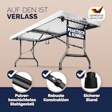 thumbnail of Casaria Gartentisch Campingtisch klappbar 220cm Weiß