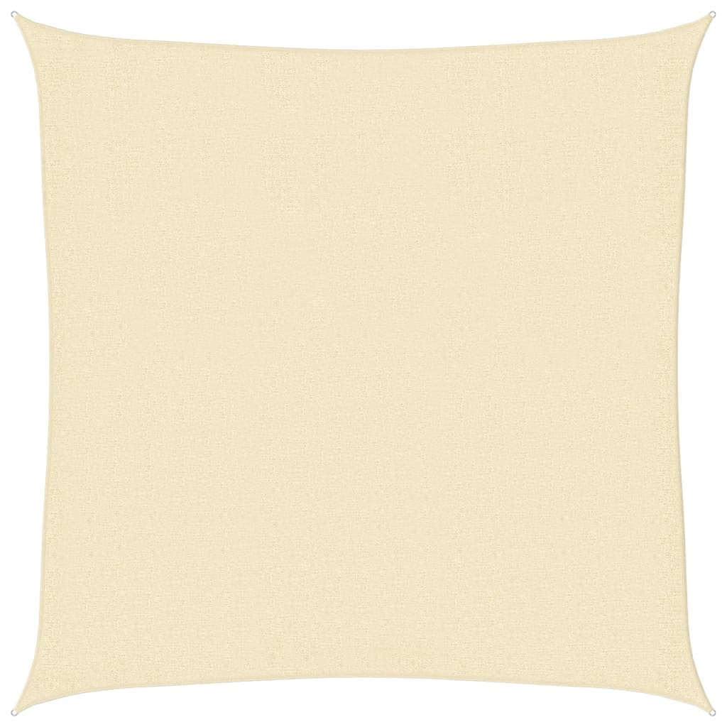Voile d'ombrage 160 g/m² Crème 3x3 m PEHD Modèle Soleil Latitude Sud