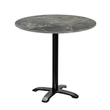 thumbnail of Restootab - Mesa Ø80cm - modelo Bazila piedra metalizada