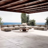 thumbnail of Conjunto de jardín modular 7 plazas con 2 chaise longue beige