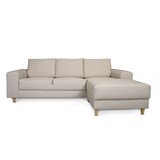 thumbnail of Nordic Sofa mit Chaiselong rechts gewendet hell beige.