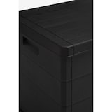 thumbnail of Baúl para cojines de exterior con ruedas, plástico, 118 x 59 x 57 cm, negro