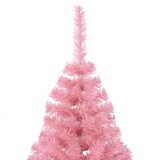 thumbnail of vidaXL Künstlicher Halb-Weihnachtsbaum mit Ständer Rosa 240 cm PVC